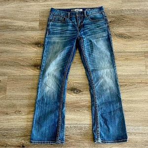 BKE Denim Men's Aiden Bootleg Jeans Size 32R Blue